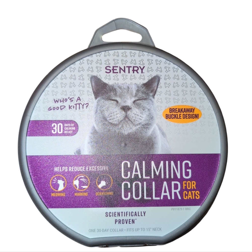 Sentry Calming Collar for Cats Long-Lasting Pheromone Collar Helps Calm Cats